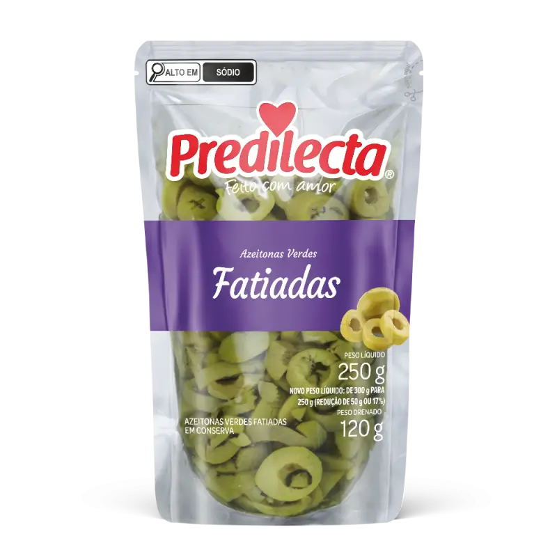 AZEITONAS PREDILECTA 120G FATIADA SC