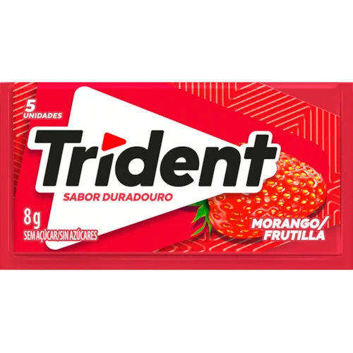 CHICLE TRIDENT 8G MORANGO