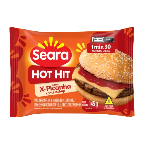 SANDUICHE HOT HIT SEARA 145G X PICANHA