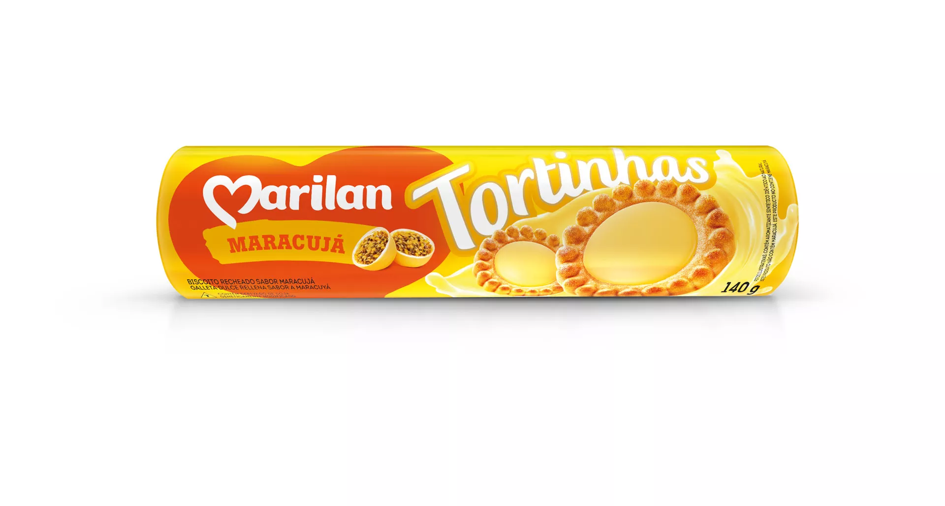 BISC MARILAN TORTINHAS 140G MARACUJA