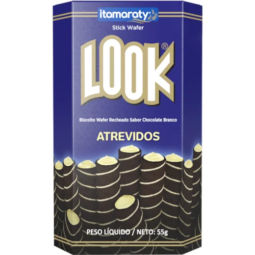 BISCOITO WAFER LOOK 55G ATREVIDOS