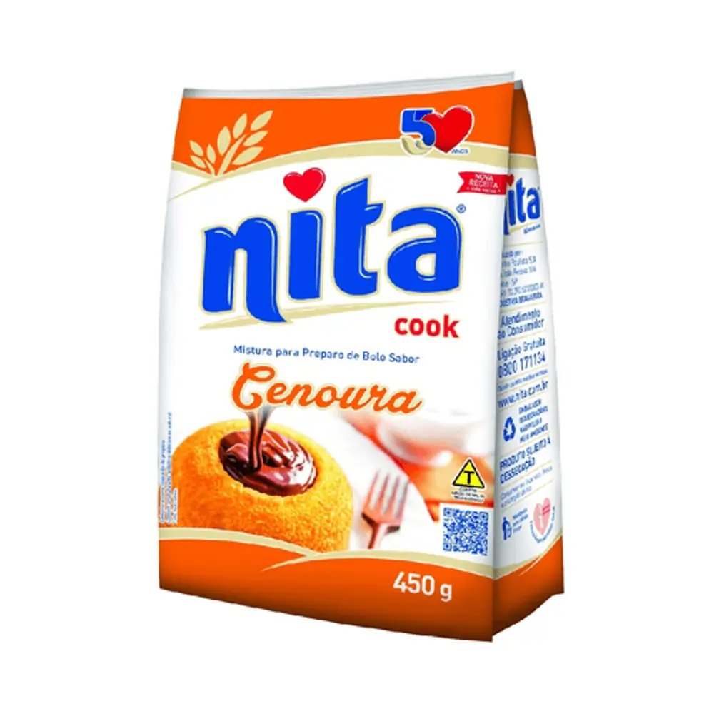 MISTURA BOLO NITA 450G CENOURA