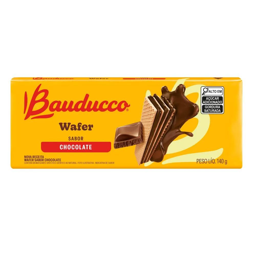 BISCOITO WAFER BAUDUCCO 140G CHOCOLATE