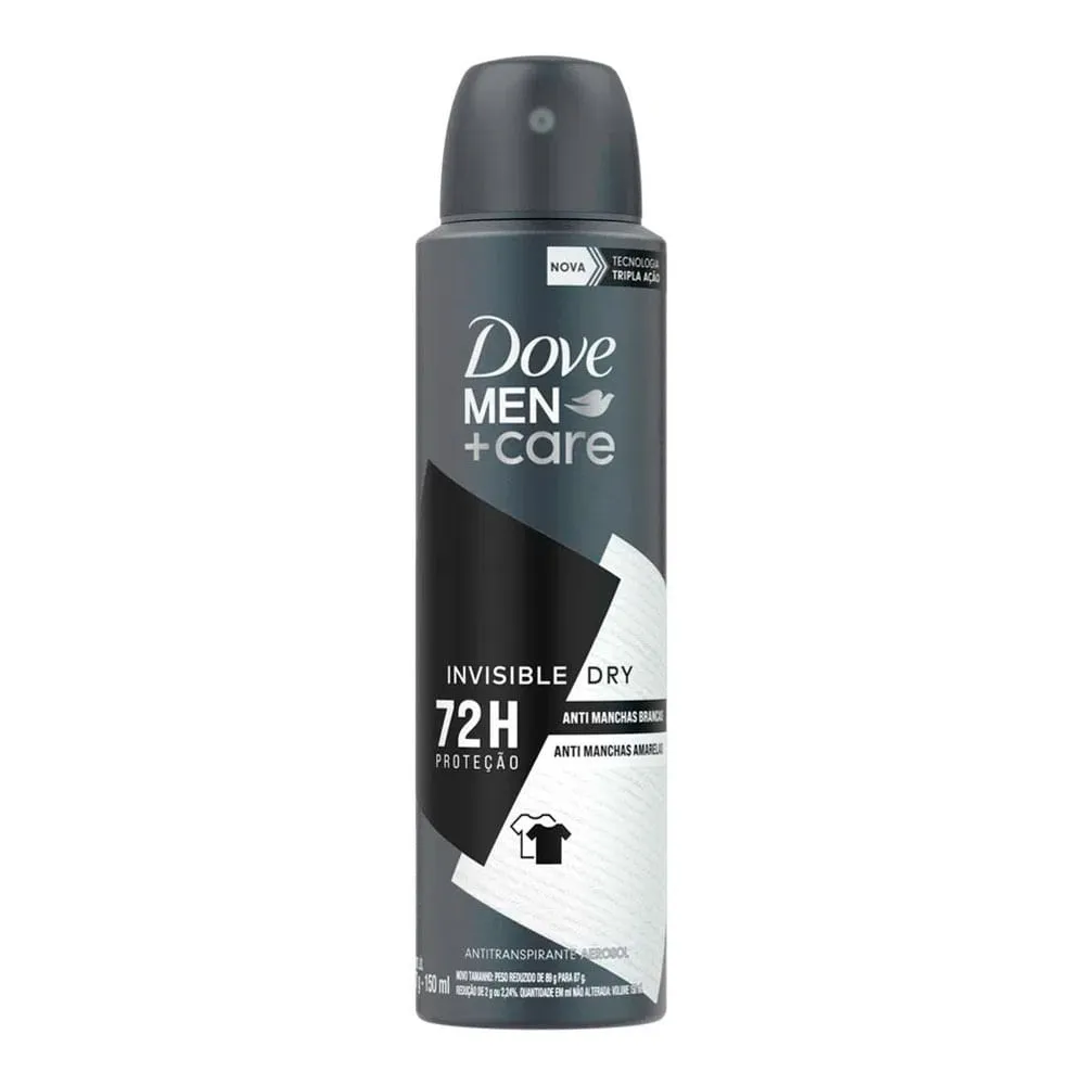 DESODORANTE AEROSOL DOVE 150ML MEN INVISIBLE DRY