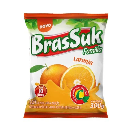 REFRESCO PO BRASSUK 300G LARANJA