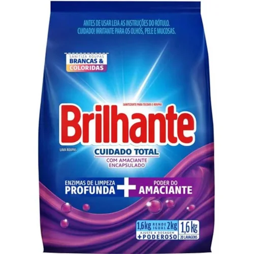 SABAO PO BRILHANTE CUIDADO TOTAL CX 1,6KG
