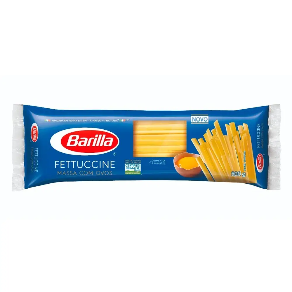 MACARAO BARILLA 500G C/OVOS FETTUCCINE