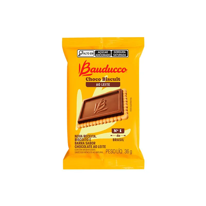 BISC BAUDUCCO CHOCOBISCUIT 36G AO LEITE