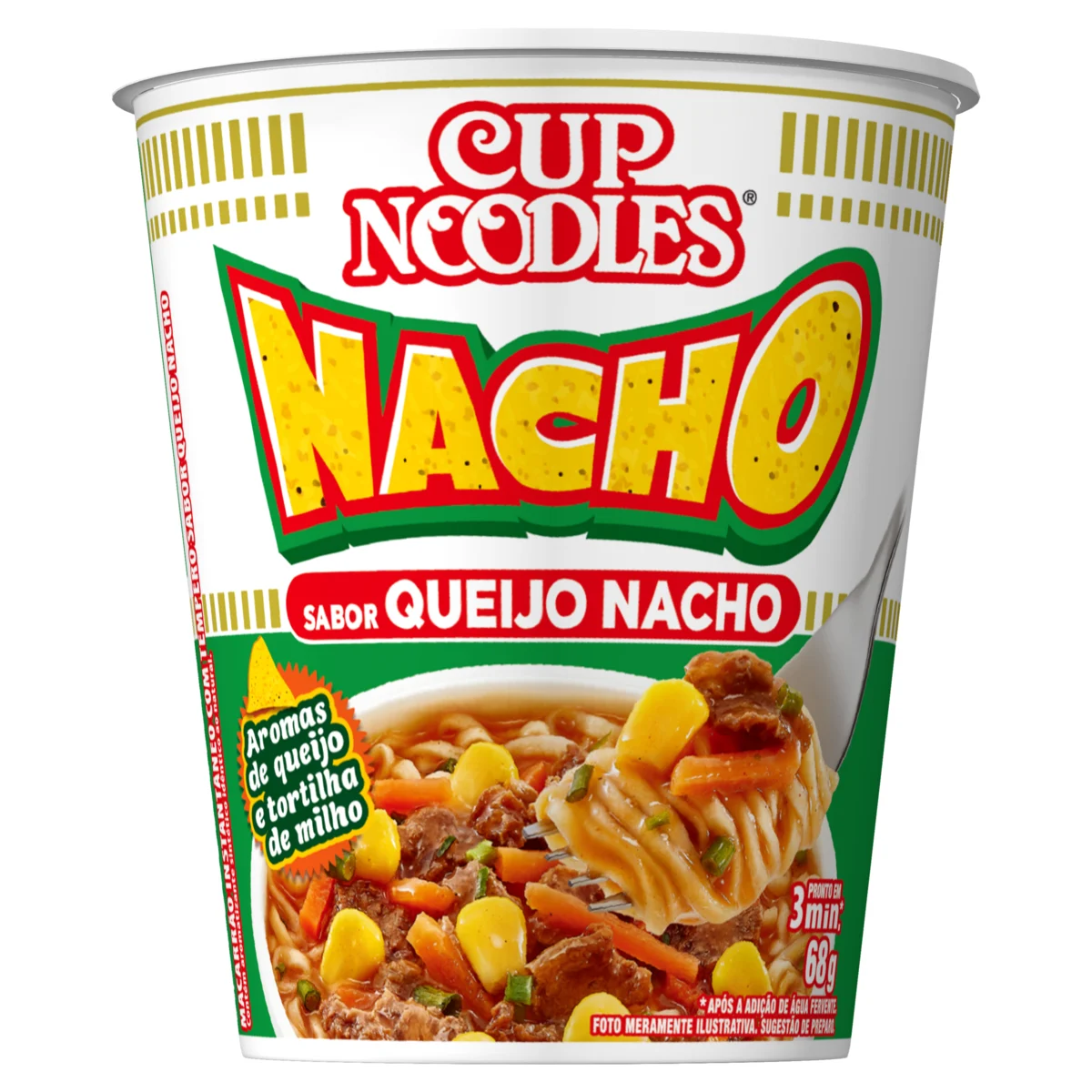 MACARRAO CUP NOODLES 68G NACHO