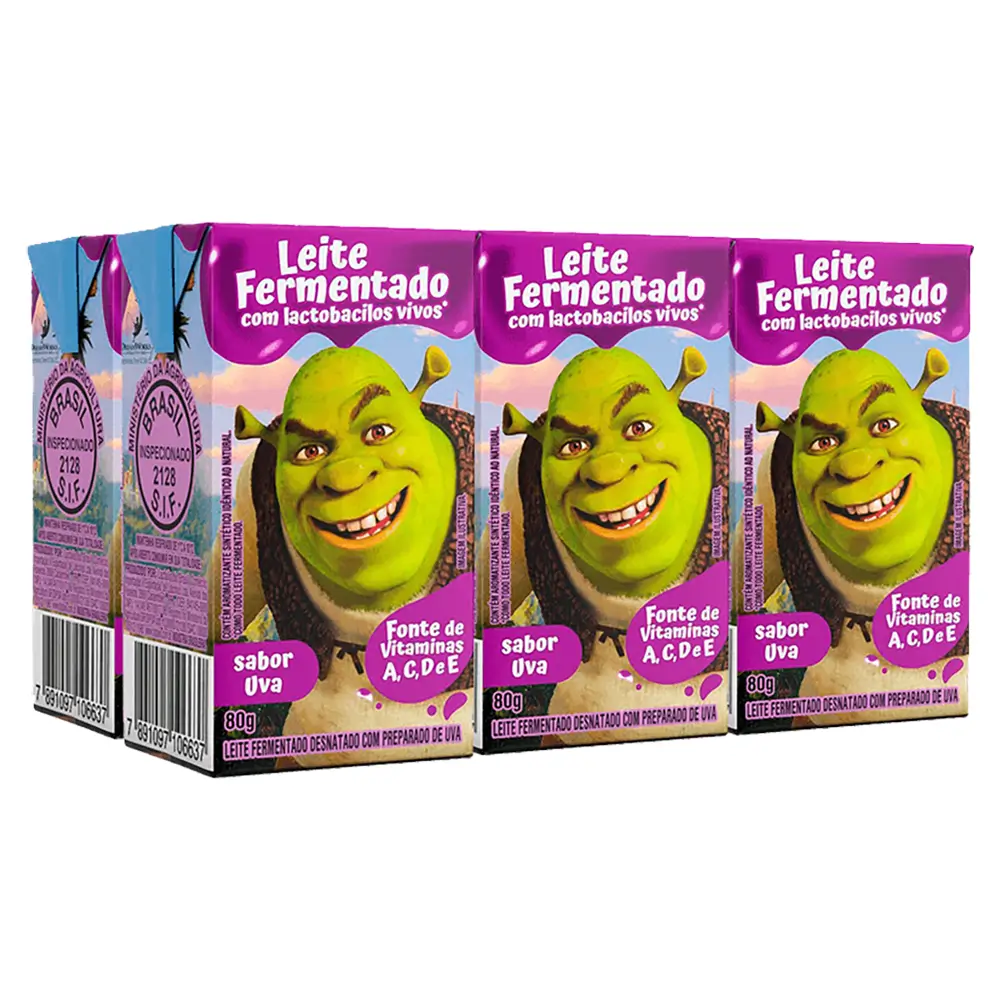 LEITE FERMENTADO BATAVINHO 6X80G UVA