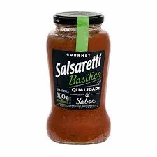 MOLHO SALSARETTI GOURMET VD 500G BASILICO