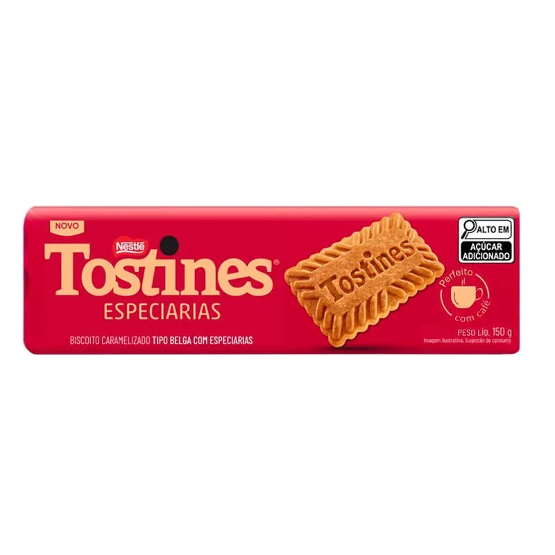 BISCOITO NESTLE TOSTINES 150G BELGA ESPECIARIAS
