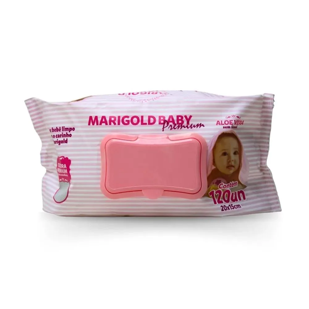 TOALHA UMEDECIDAS MARIGOLD ROSA 120UN