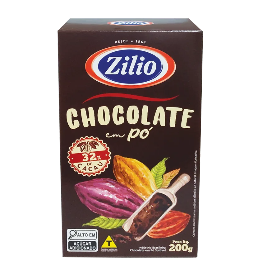 CHOCOLATE EM PO 200G ZILIO
