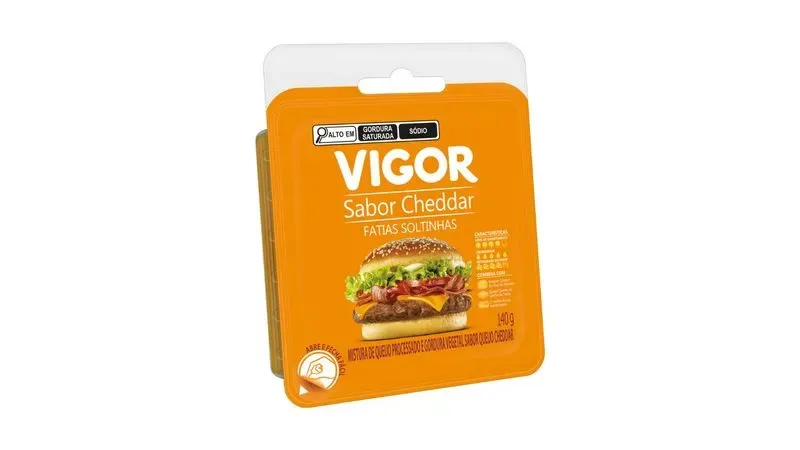 QUEIJO CHEDDAR VIGOR 140G FATIADO