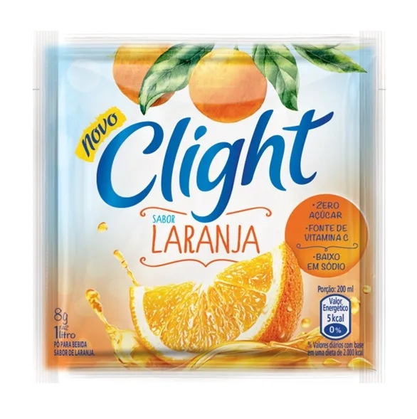 REFRESCO PO CLIGHT 8G LARANJA