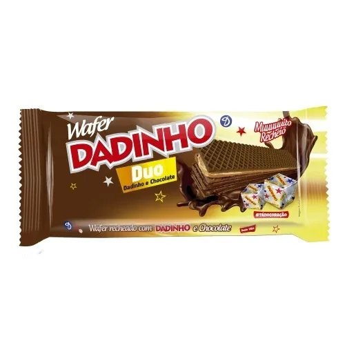 BISCOITO WAFER DADINHO 90G DUO