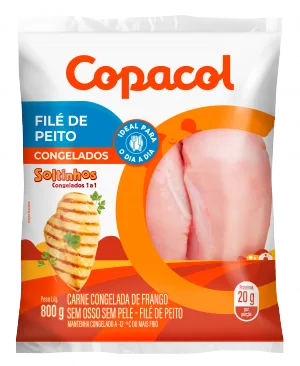 FILE DE PEITO SEM OSSO SEM PELE COPACOL 800GR
