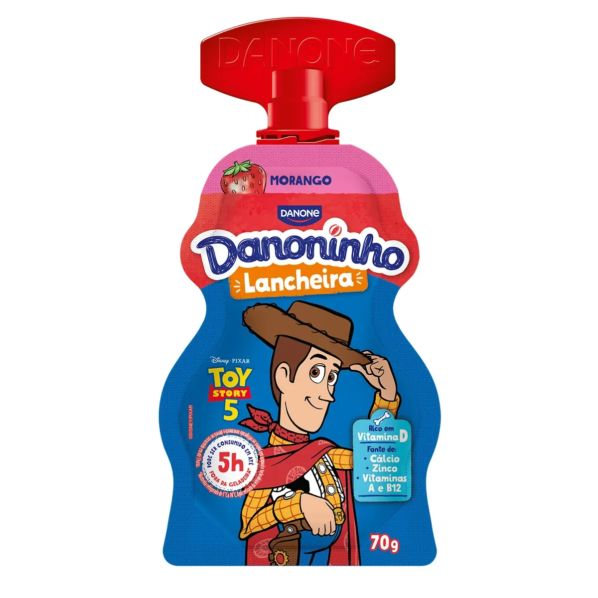 IOGURTE DANONINHO POUCH IOGURTE MORANGO 70GR
