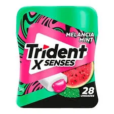 CHICLETE TRIDENT X SENSES GF 54GR MONDELEZ MELANCIA