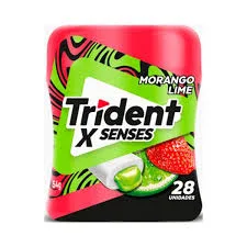 CHICLE TRIDENT X SENSES 54GR MORANGO