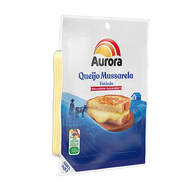 QUEIJO MUSSARELA AURORA FATIADO 150G