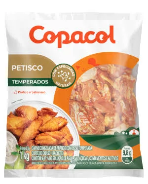 PETISCO DE FRANGO TEMPERADO COPACOL 1KG