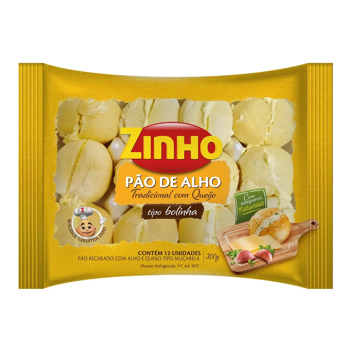 PAO DE ALHO ZINHO 300G BOLINHA TRADICIONAL